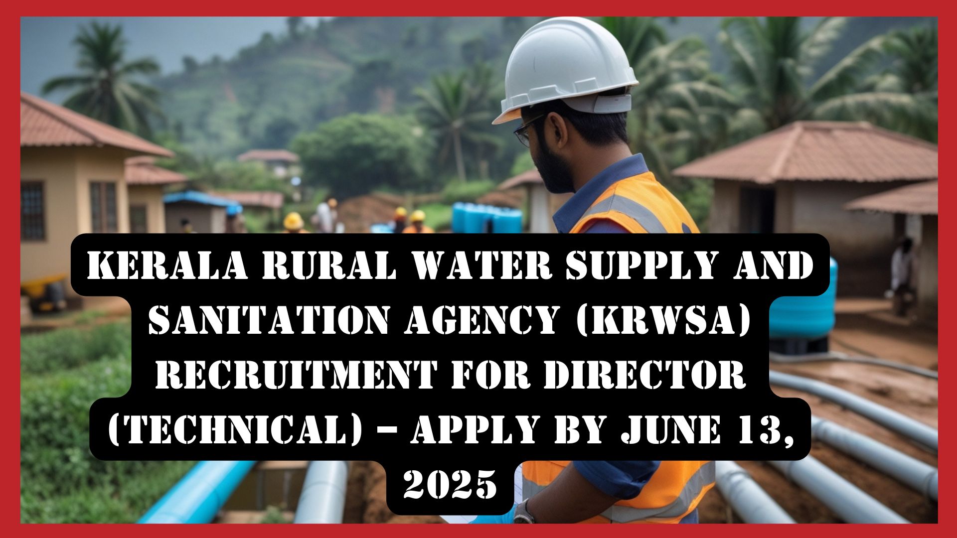 Kerala Rural Water Supply and Sanitation Agency (KRWSA) Recruitment for Director (Technical) – Apply by June 13, 2025