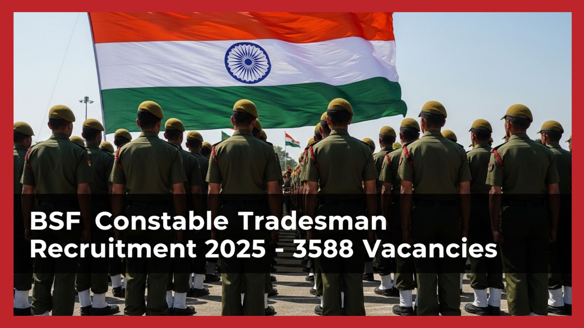 BSF Constable Tradesman Recruitment 2025