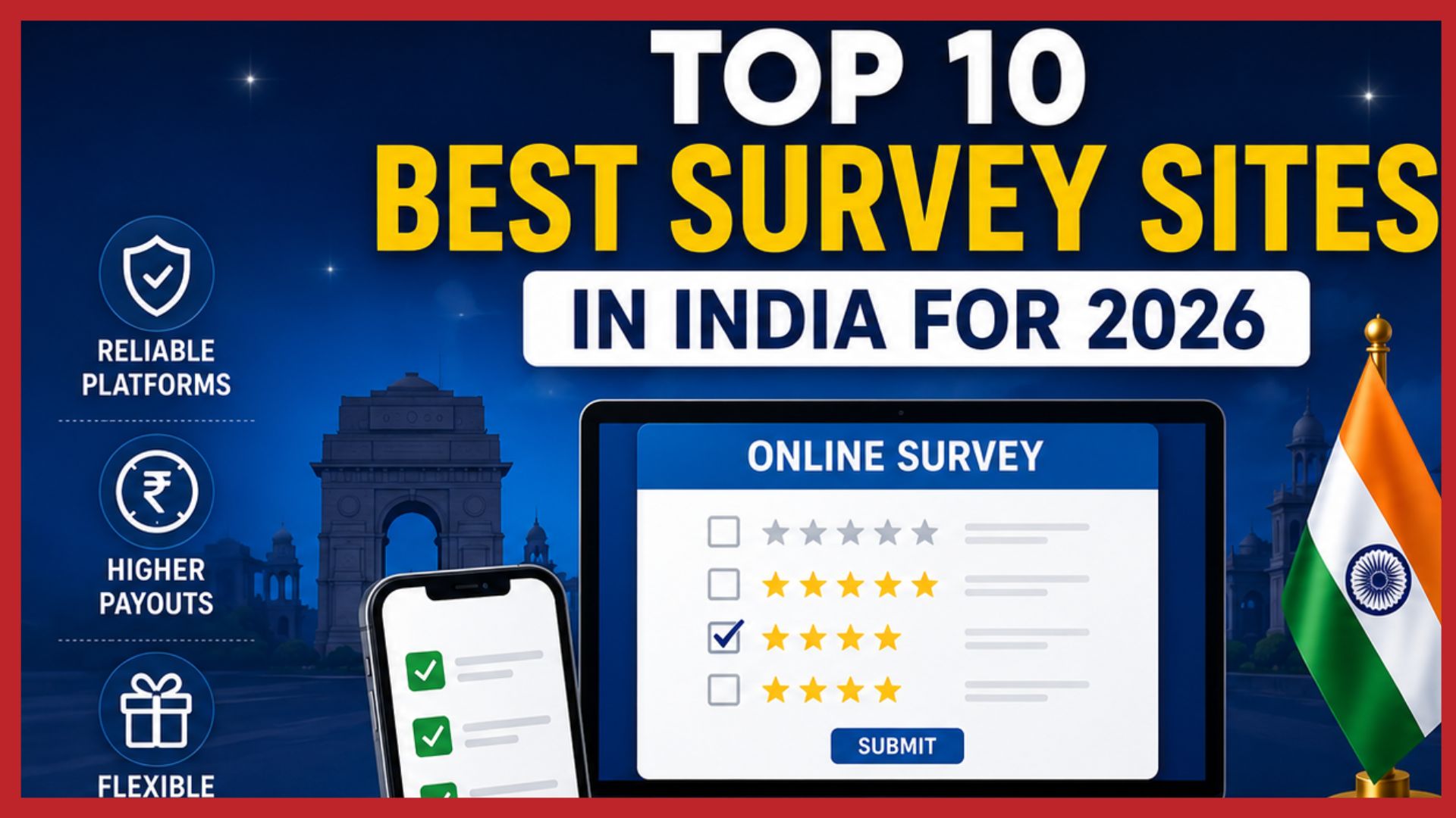 Top 10 Survey Sites in India 2026